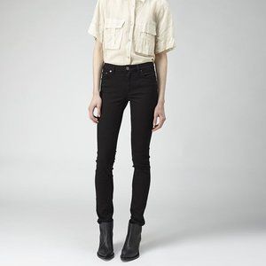 ACNE Studios Flex Black Mid-Rise Skinny Jeans